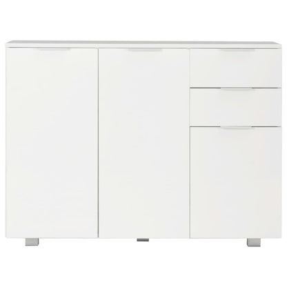 Sideboard Hochglanz-Weiß 107x35x80,5 cm