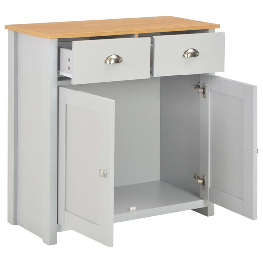 Sideboard Grau vidaXL Sideboard Grau 79 x 35 x 81 cm