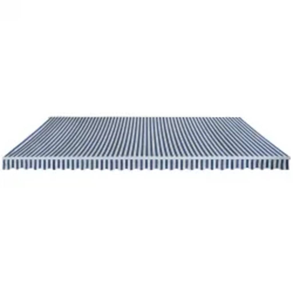 Gelenkarmmarkise 600 cm Blau/Weiß