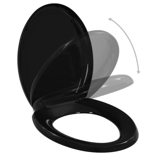 Toiletsæde med automatisk sænkning og quick release sort