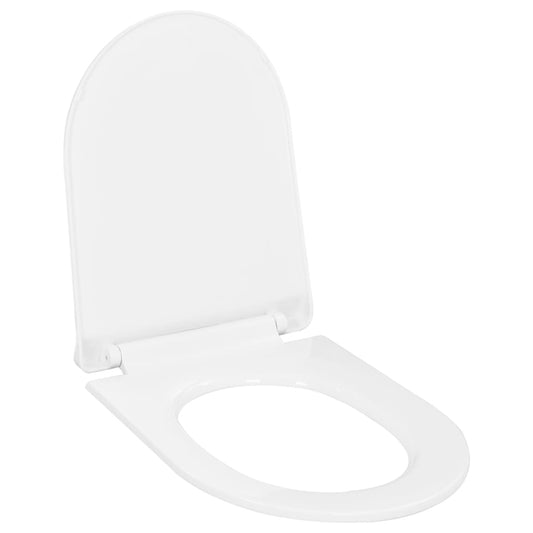 Toiletsæde med automatisk sænkning og quick-release design hvid