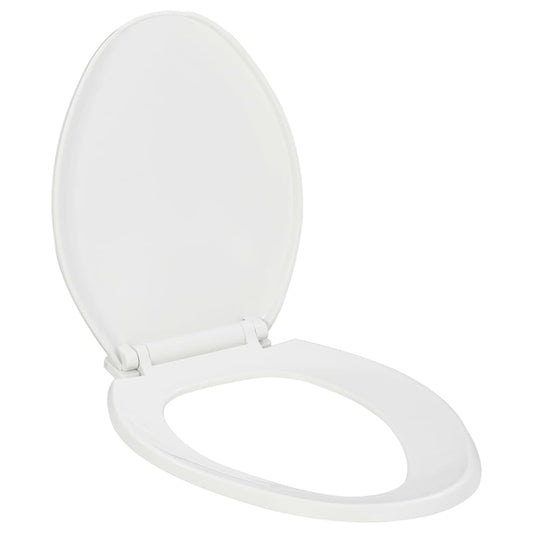 Toiletsæde med automatisk sænkning og quick-release design hvid