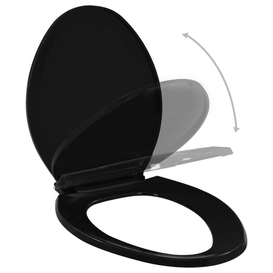 Toiletsæde med automatisk sænkning og quick release sort
