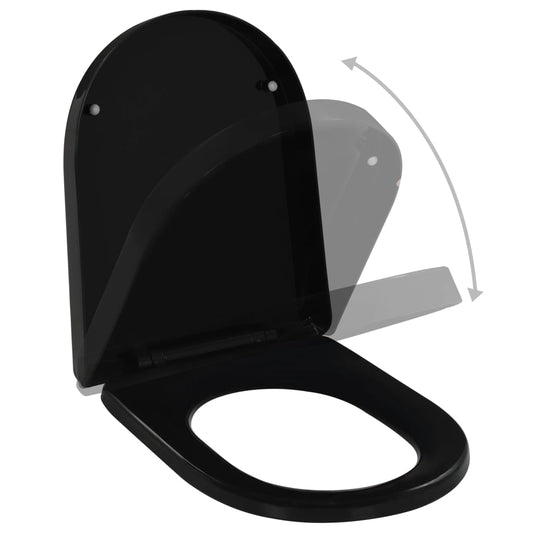 Toiletsæde med automatisk sænkning og quick release sort