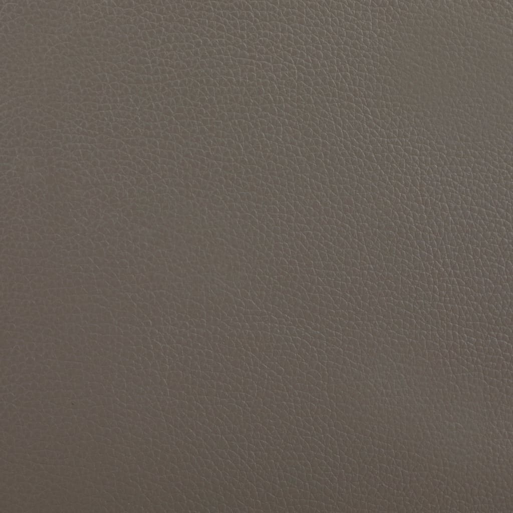 Bettgestell Grau und Weiß Kunstleder 180 x 200 cm