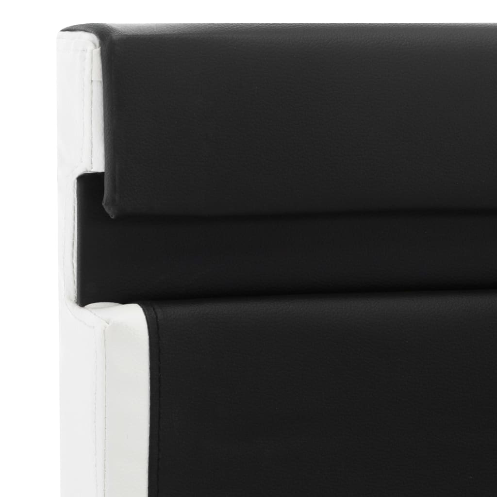 Bett mit LED-Beleuchtung ohne Matratze Schwarz 120x200 cm