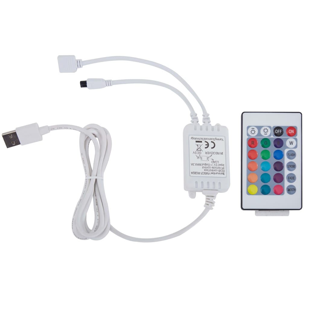 Bettgestell mit LED Schwarz Kunstleder 140x200 cm