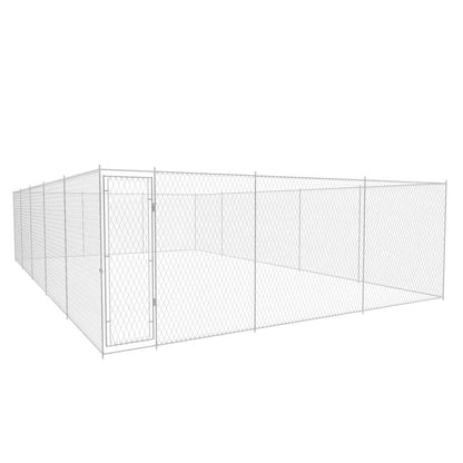 Outdoor-Hundezwinger Verzinkter Stahl 950x570x185 cm