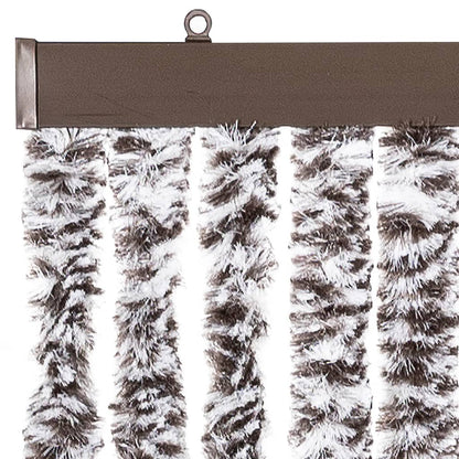 Insektenschutz-Vorhang Braun und Beige 90x220 cm Chenille
