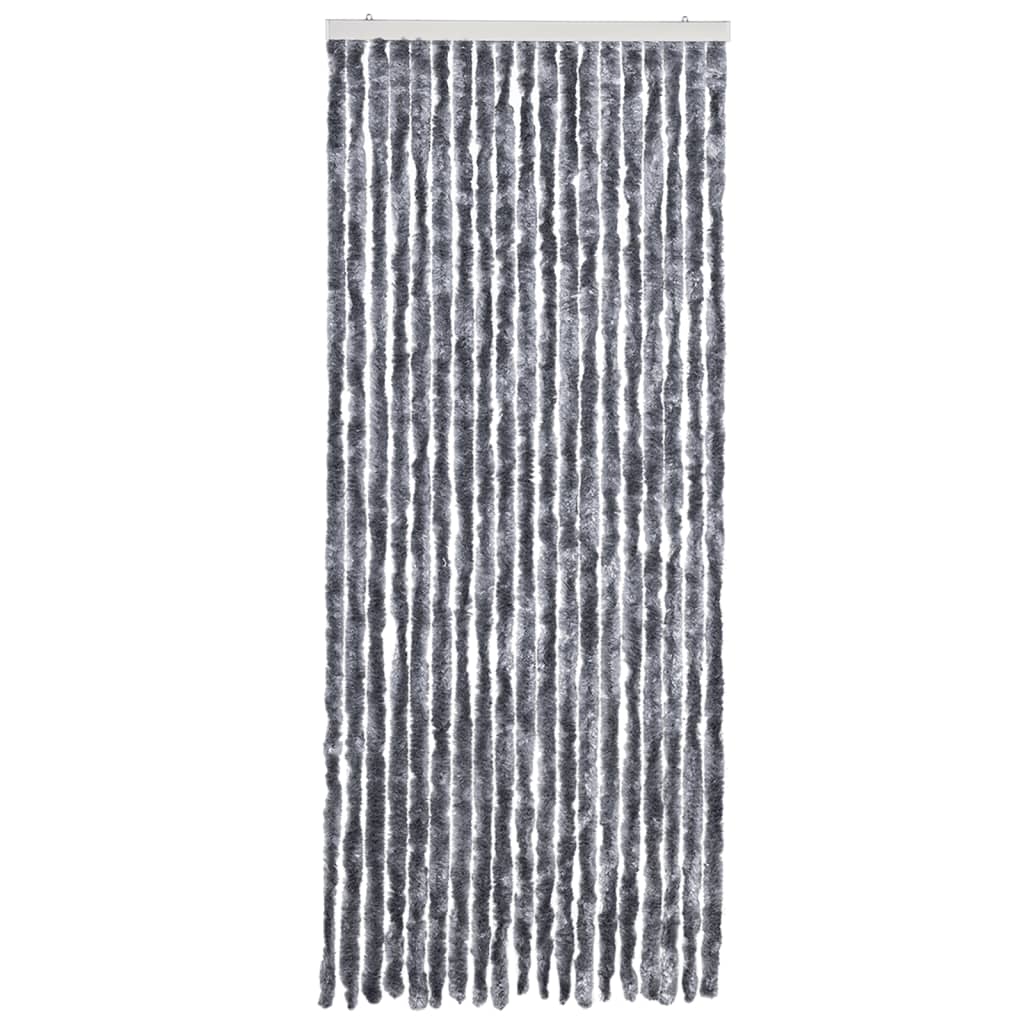 Insektenschutz-Vorhang Silbern 56x185 cm Chenille