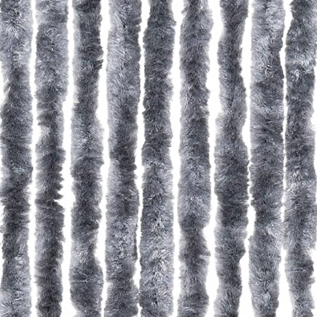 Insektenschutz-Vorhang Silbern 56x185 cm Chenille