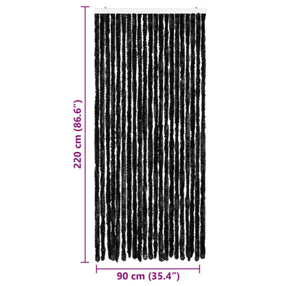 Insektenschutz-Vorhang Anthrazit 90x220 cm Chenille