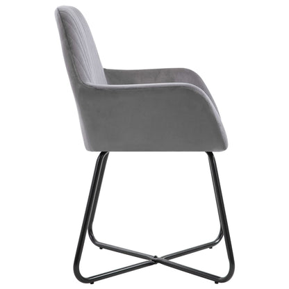 Spisestuestole 2 stk. Grey Velvet