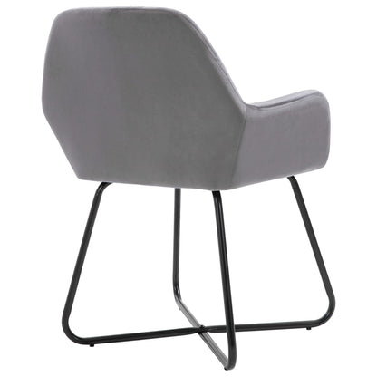 Spisestuestole 2 stk. Grey Velvet
