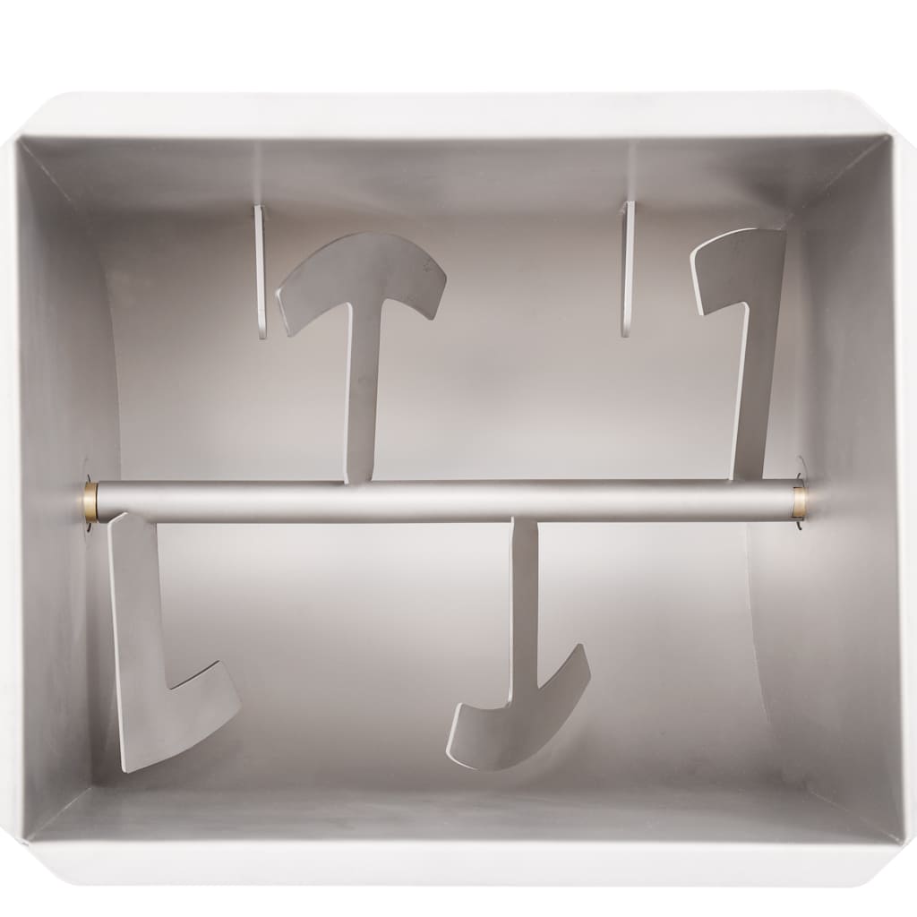 Manueller Fleischmischer mit Deckel Silbern Edelstahl