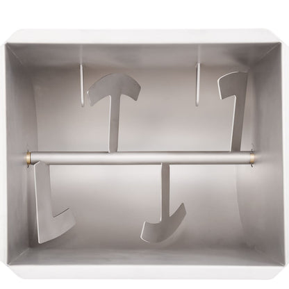 Manueller Fleischmischer mit Deckel Silbern Edelstahl