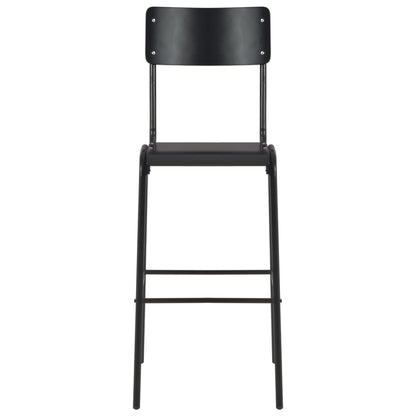 3-teiliges Bar-Set Stahl Schwarz