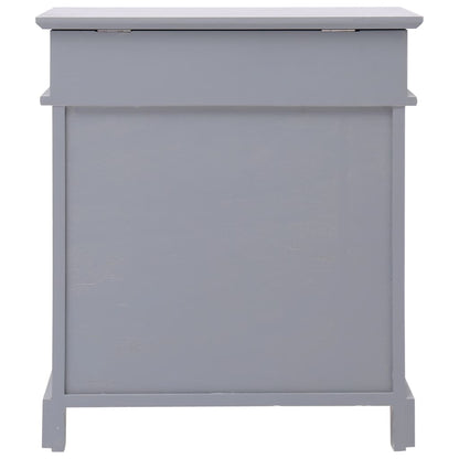 Schuhschrank Grau 50 x 28 x 58 cm Paulownia Holz