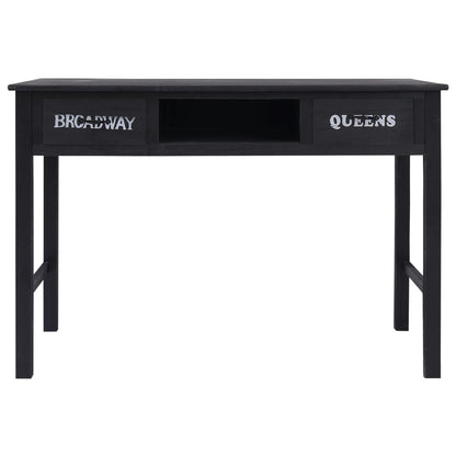 Konsolentisch Schwarz 110 x 45 x 76 cm Holz