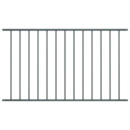 Zaunelement Pulverbeschichteter Stahl 1,7x1,25 m Anthrazit