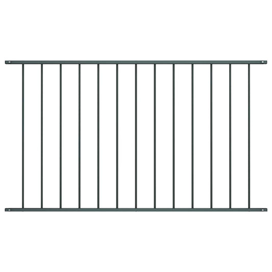 Zaunelement Pulverbeschichteter Stahl 1,7x1,25 m Anthrazit