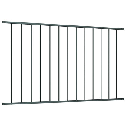 Zaunelement Pulverbeschichteter Stahl 1,7x1,25 m Anthrazit