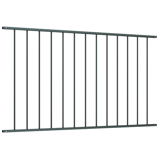Zaunelement Pulverbeschichteter Stahl 1,7x1,25 m Anthrazit