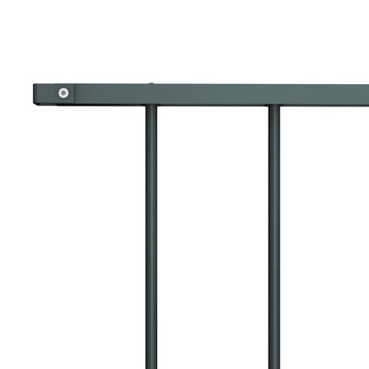Zaunelement Pulverbeschichteter Stahl 1,7x1,25 m Anthrazit