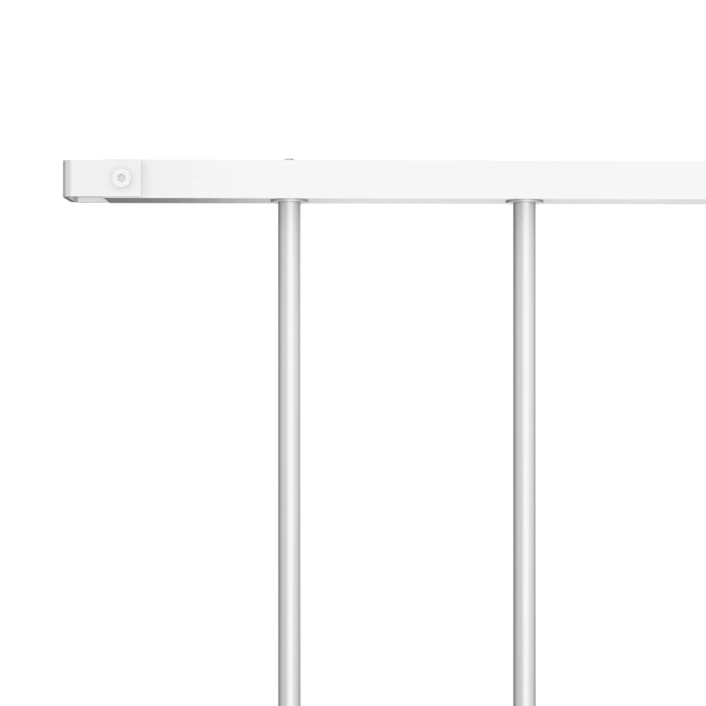 Zaunelement Pulverbeschichteter Stahl 1,7x1,25 m Weiß