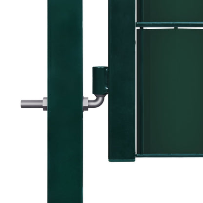 Hegnslåg PVC og Stål 100x81 cm Grøn