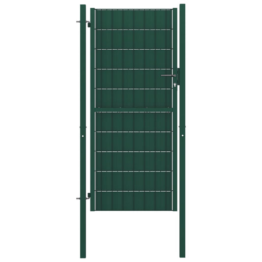 Hegnslåge PVC og Stål 100x124 cm Grøn