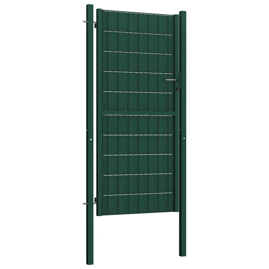 Hegnslåge PVC og Stål 100x204 cm Grøn