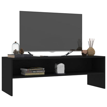 TV-skab Sort 120x40x40 cm Træ Materiale