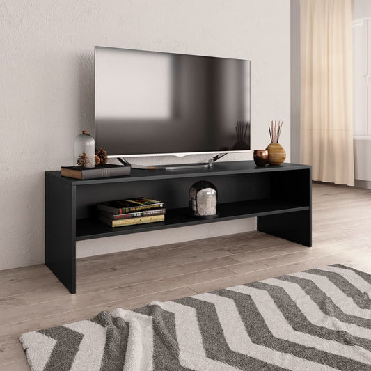 TV-skab Sort 120x40x40 cm Træ Materiale