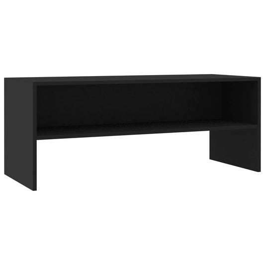 TV-skab Sort 100x40x40 cm Træ Materiale