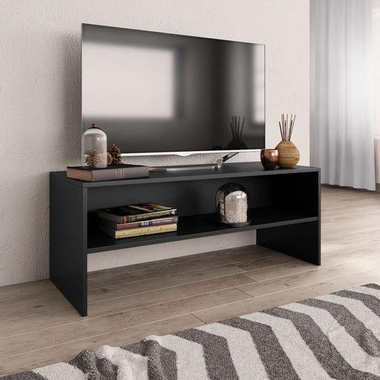 TV-skab Sort 100x40x40 cm Træ Materiale