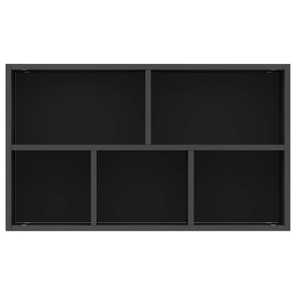 Bücherregal/Sideboard Schwarz 50x25x80 cm Holzwerkstoff