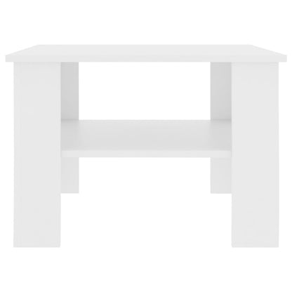Sofabord Hvid 60x60x42 cm Træ Materiale
