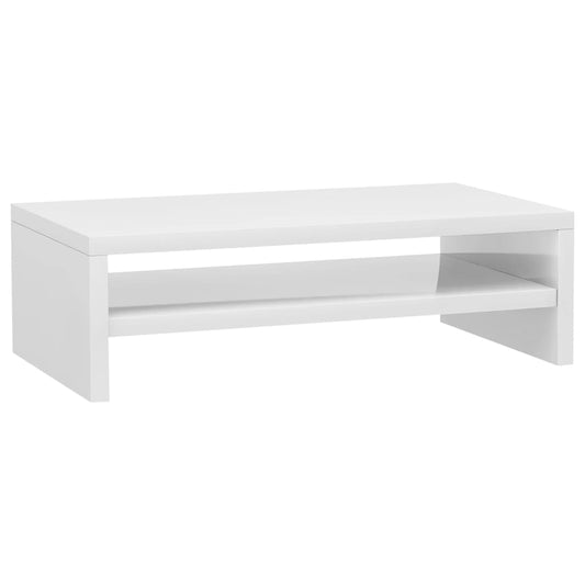 Monitorständer Hochglanz-Weiß 42x24x13 cm Holzwerkstoff