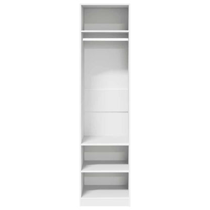 Kleiderschrank Weiß 50x50x200 cm Holzwerkstoff