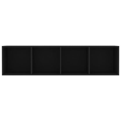 Bücherregal/TV-Schrank Schwarz 143×30×36 cm