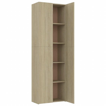 Büroschrank Sonoma-Eiche 60x32x190 cm Holzwerkstoff