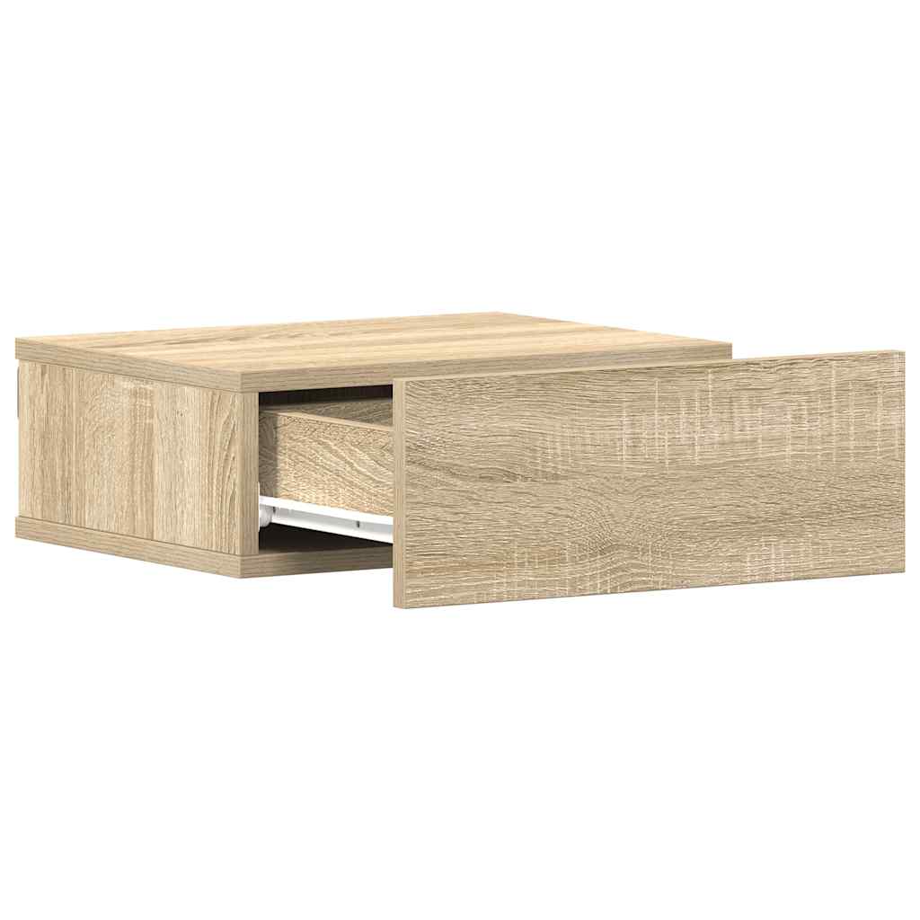 Hängender Nachttisch Sonoma-Eiche 40x30x15 cm Holzwerkstoff