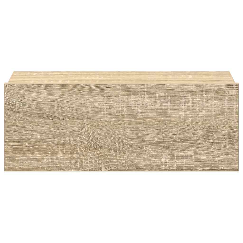 Hängender Nachttisch Sonoma-Eiche 40x30x15 cm Holzwerkstoff