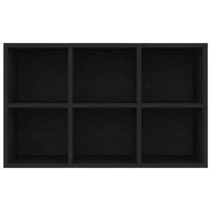 Bücherregal/Sideboard Schwarz 66x30x98 cm Holzwerkstoff