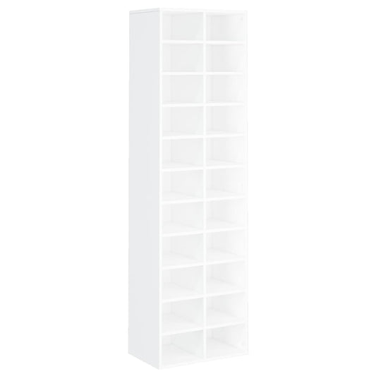 Schuhschrank Weiß 54x34x183 cm Holzwerkstoff