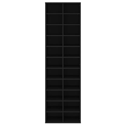 Schuhschrank Schwarz 54x34x183 cm Holzwerkstoff