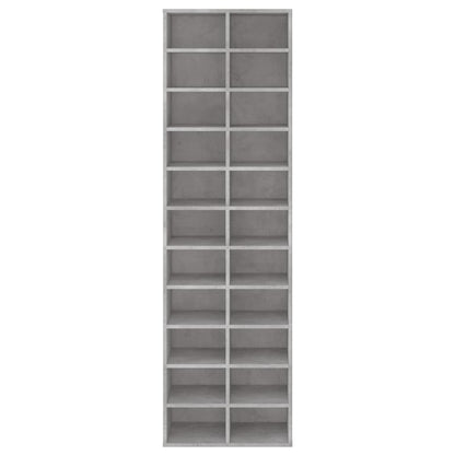 Schuhschrank Betongrau 54x34x183 cm Holzwerkstoff