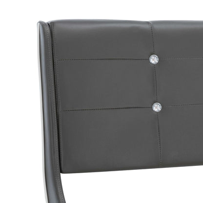 Bettgestell Grau Kunstleder 180x200 cm