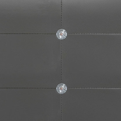 Bettgestell Grau Kunstleder 180x200 cm
